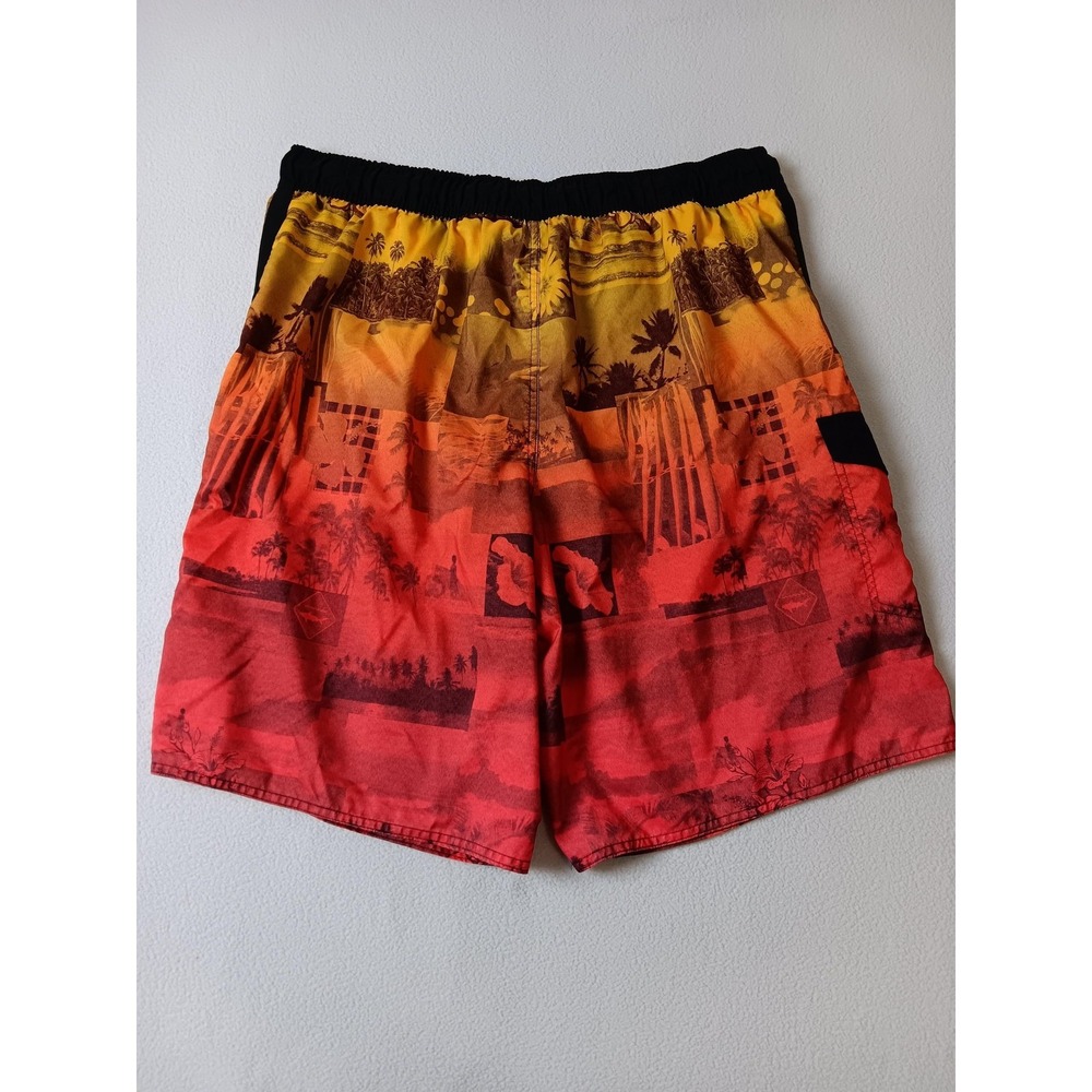 Joe Boxer Swim Shorts Mens L Multicolor Lined Drawstring Elastic Waist